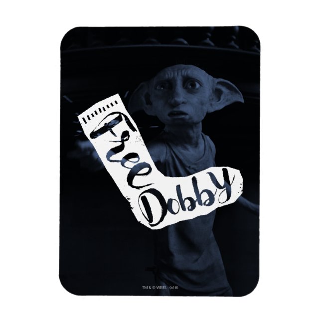 Harry Potter | "Free Dobby" Sock Typography Magnet (Vertical)