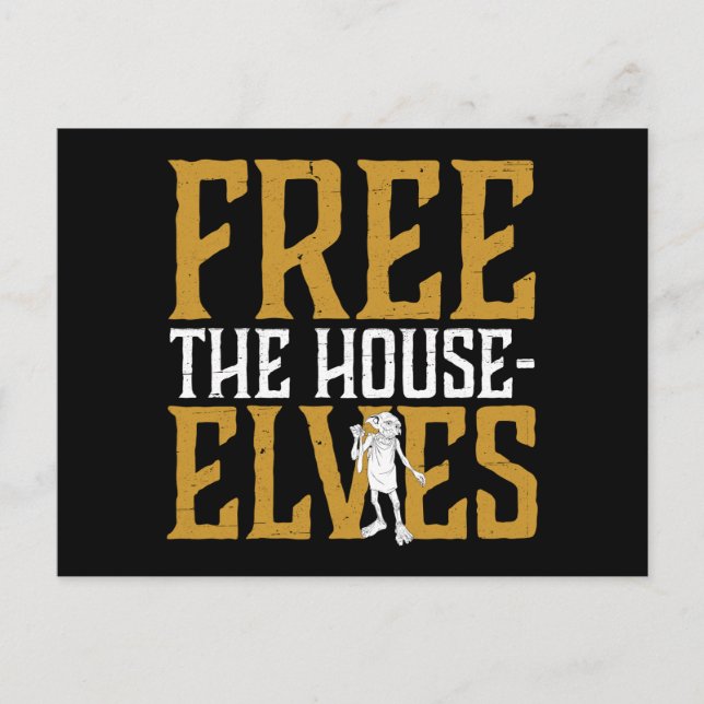 Harry Potter | Free The House Elves Postcard (Front)