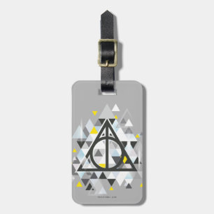 Harry Potter   Geometric Deathly Hallows Symbol Luggage Tag
