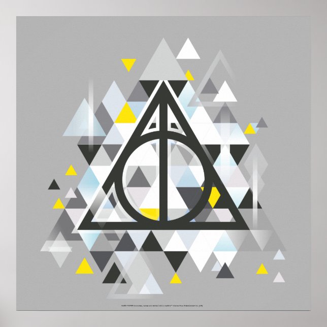 Harry Potter | Geometric Deathly Hallows Symbol Poster (Front)