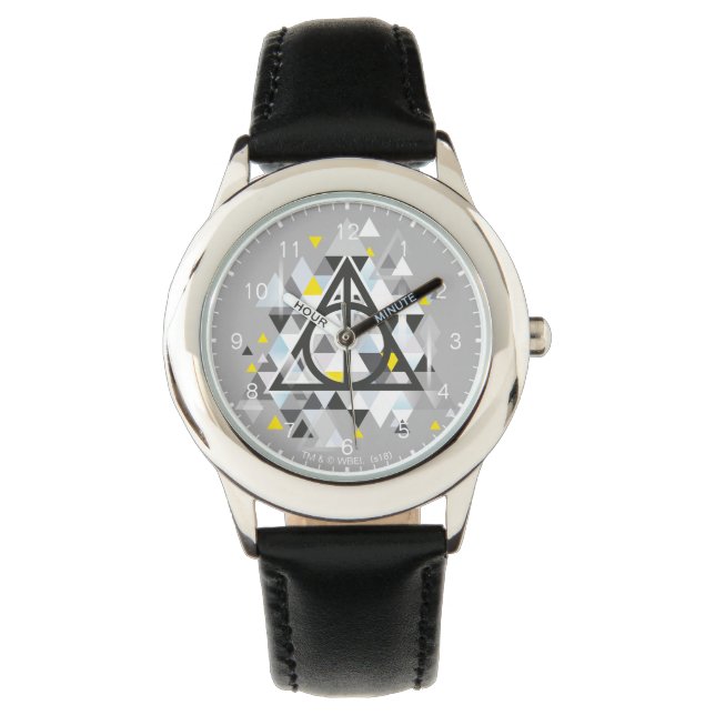 Harry Potter | Geometric Deathly Hallows Symbol Watch (Front)