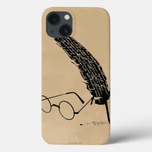 Harry Potter   Glasses And Quill iPhone 13 Case