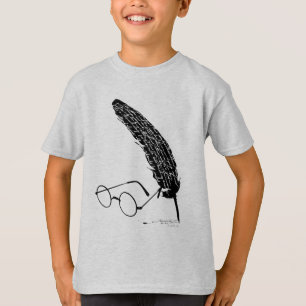 Harry Potter   Glasses And Quill T-Shirt