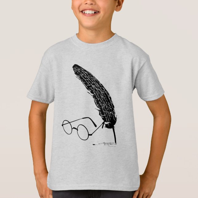 Harry Potter | Glasses And Quill T-Shirt (Front)