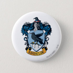 Harry Potter    Gothic Ravenclaw Crest 6 Cm Round Badge