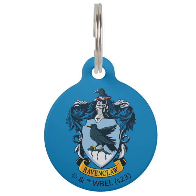 Harry Potter  | Gothic Ravenclaw Crest Pet Tag (Front)