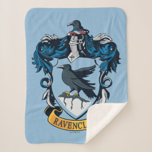 Harry Potter    Gothic Ravenclaw Crest Sherpa Blanket