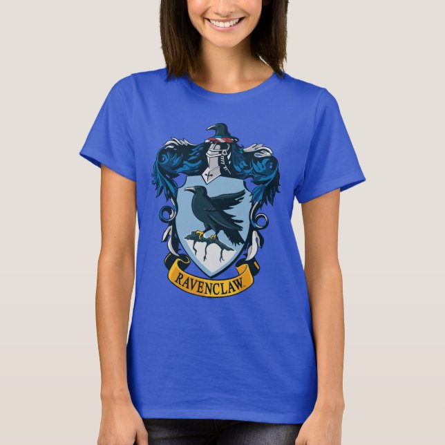 Harry Potter  | Gothic Ravenclaw Crest T-Shirt (Front)