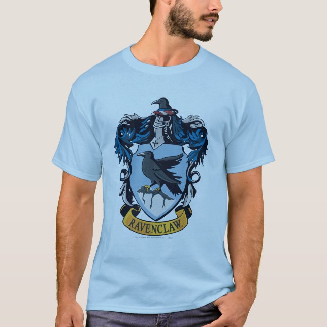 Harry Potter  | Gothic Ravenclaw Crest T-Shirt (Front)