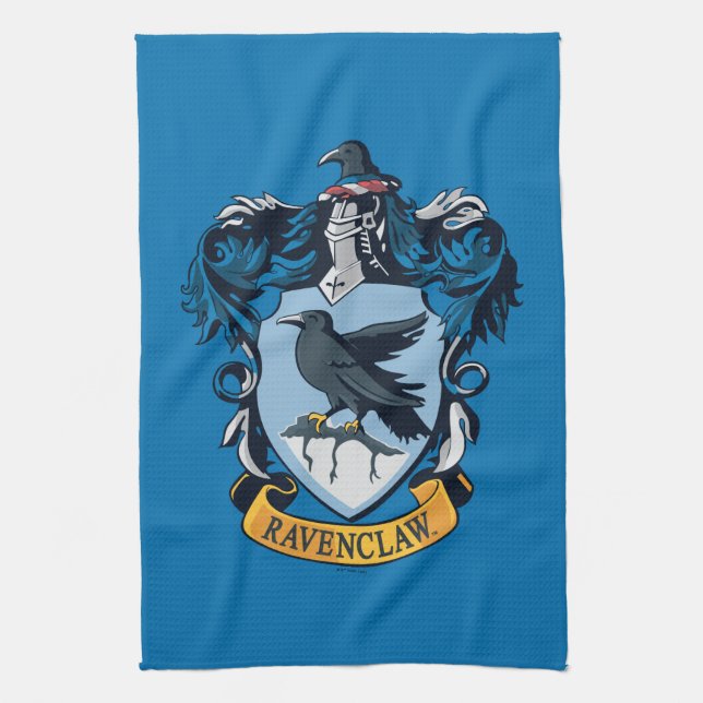 Harry Potter  | Gothic Ravenclaw Crest Tea Towel (Vertical)