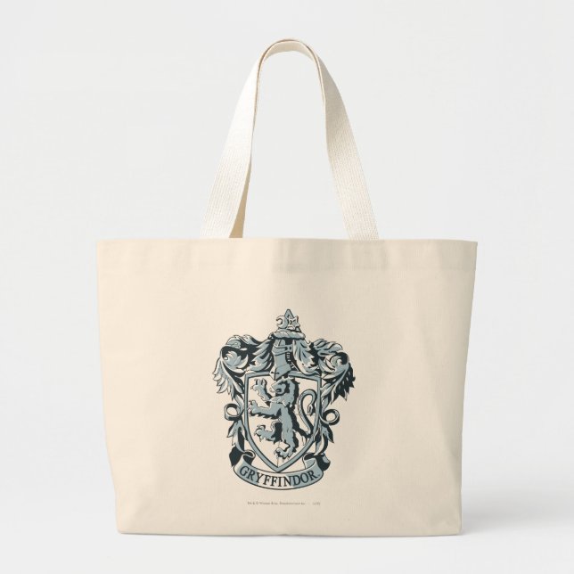 Harry Potter | Gryffindor Crest Blue Large Tote Bag (Front)