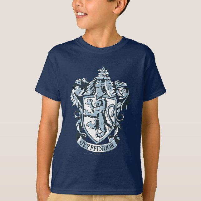 Harry Potter | Gryffindor Crest Blue T-Shirt (Front)