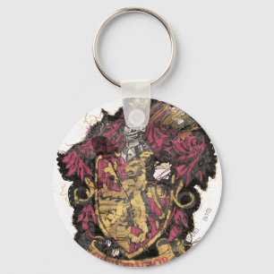 Harry Potter   Gryffindor Crest - Destroyed Key Ring