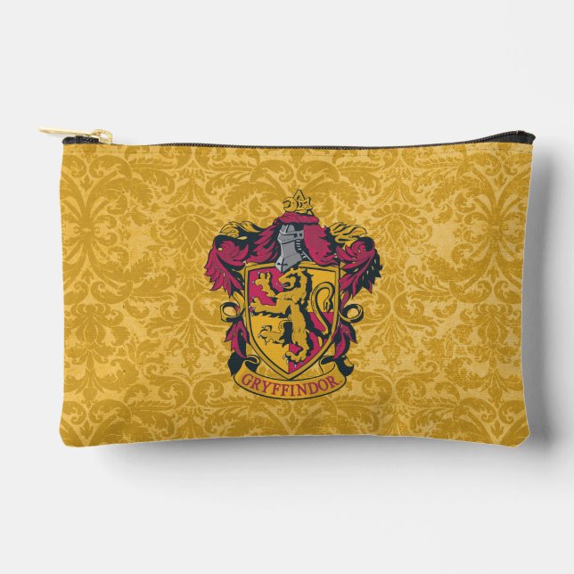 Harry Potter | Gryffindor Crest Gold and Red Accessory Pouch (Front)