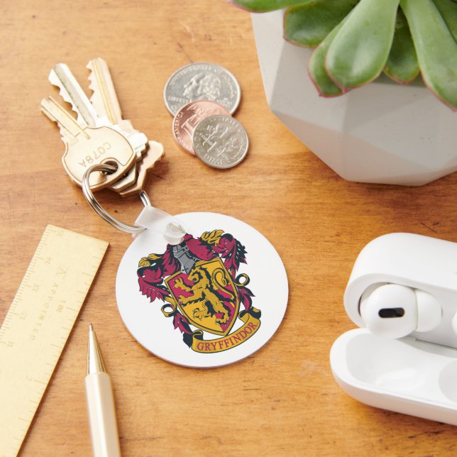 Harry Potter | Gryffindor Crest Gold and Red Key Ring (Desk)