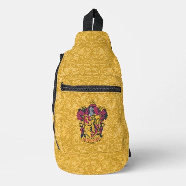 Harry Potter | Gryffindor Crest Gold and Red Sling Bag (Front)
