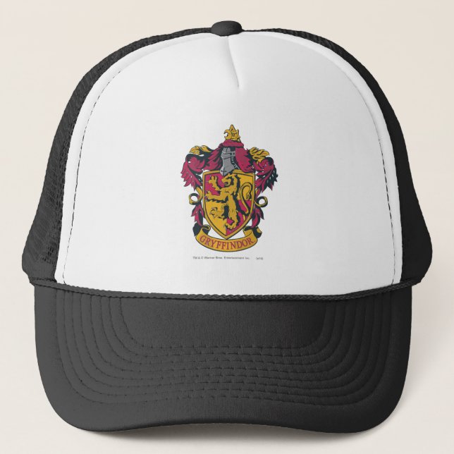 Harry Potter | Gryffindor Crest Gold and Red Trucker Hat (Front)