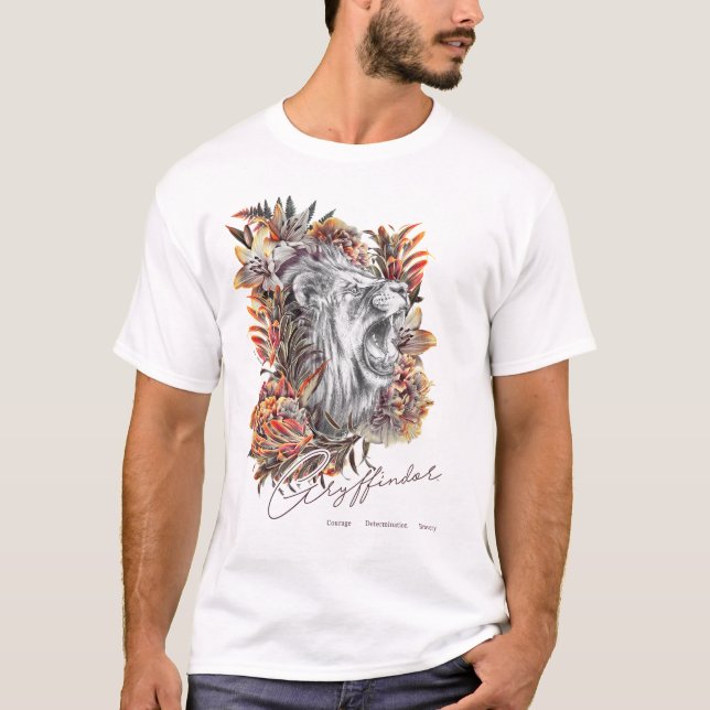 HARRY POTTER™ GRYFFINDOR™  Floral Graphic T-Shirt (Front)