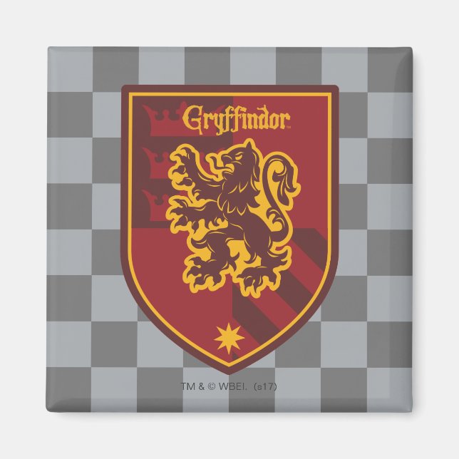 Harry Potter | Gryffindor House Pride Crest Magnet (Front)