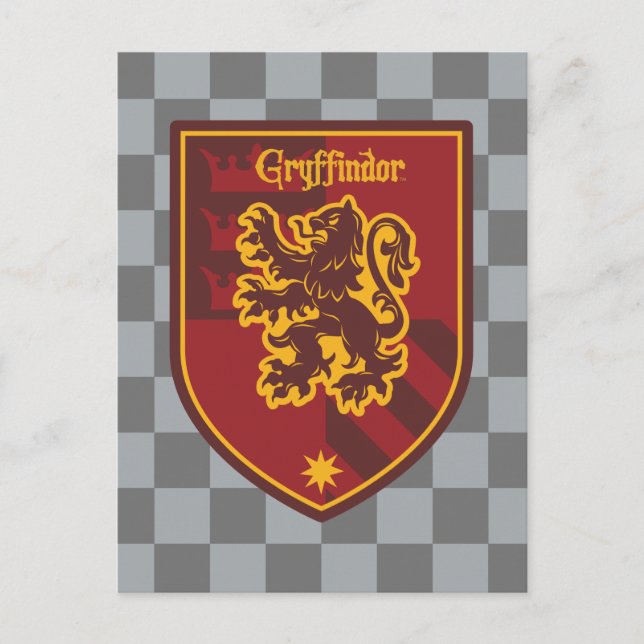 Harry Potter | Gryffindor House Pride Crest Postcard (Front)