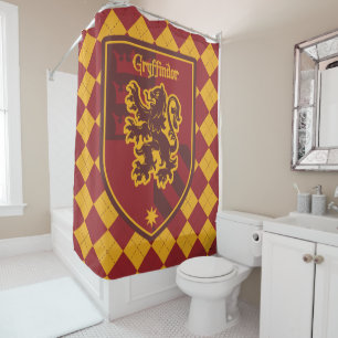 Harry Potter Gryffindor House Pride Crest Shower Curtain