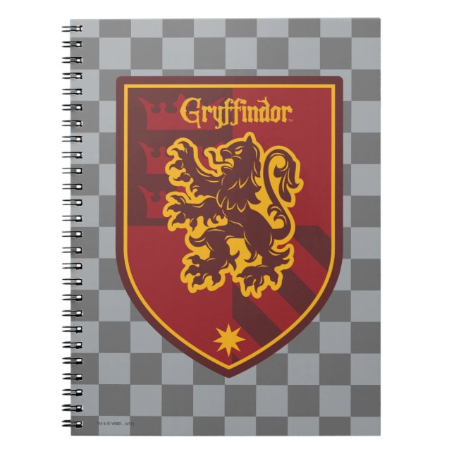 Harry Potter | Gryffindor House Pride Crest Spiral Notebook (Front)