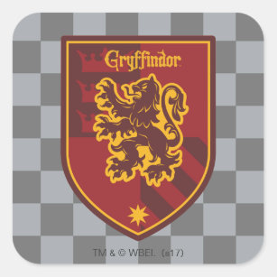 Harry Potter   Gryffindor House Pride Crest Square Sticker