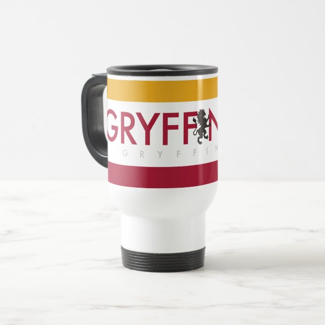 Harry Potter | Gryffindor House Pride Crest Travel Mug (Front Left)