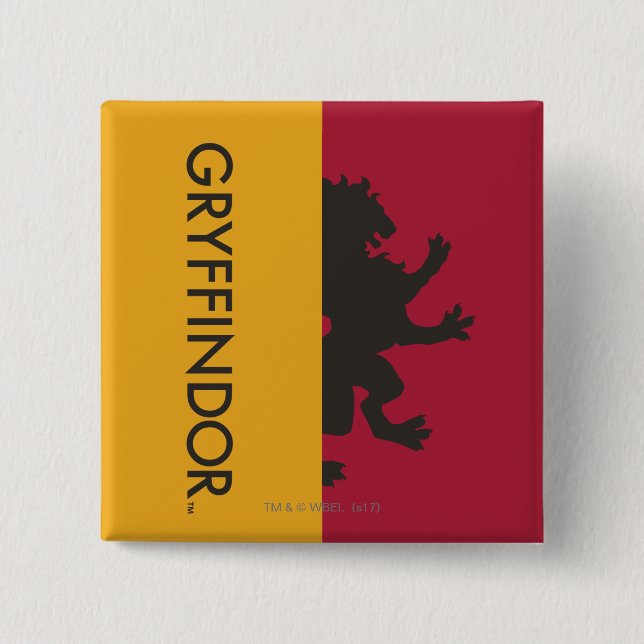 Harry Potter | Gryffindor House Pride Graphic 15 Cm Square Badge (Front)