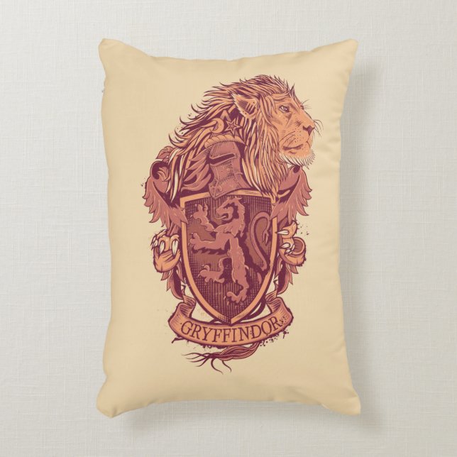 Harry Potter | Gryffindor Lion Crest Decorative Cushion (Front(Vertical))
