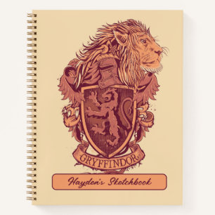 Harry Potter Gryffindor Lion Crest Drawing Notebook