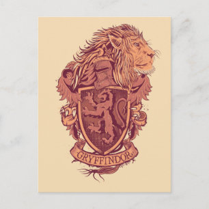 Harry Potter   Gryffindor Lion Crest Postcard