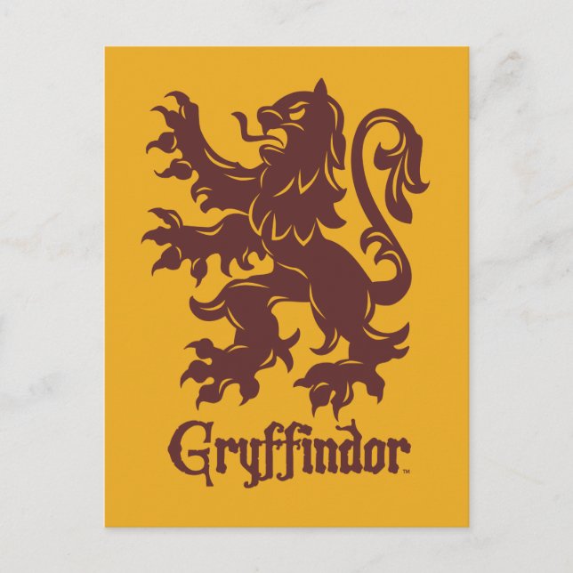 Harry Potter | Gryffindor Lion Graphic Postcard (Front)
