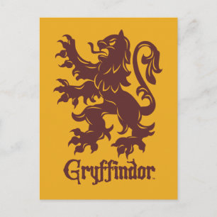 Harry Potter   Gryffindor Lion Graphic Postcard