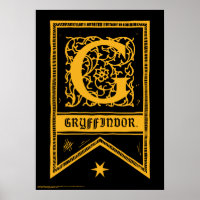 Harry Potter | Gryffindor Monogram Banner