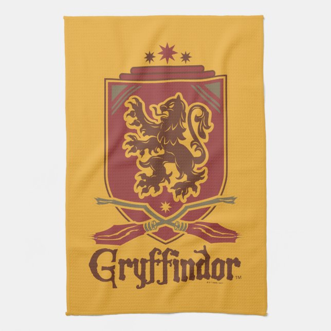 Harry Potter | Gryffindor QUIDDITCH™  Badge Tea Towel (Vertical)