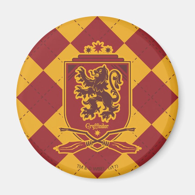 Harry Potter | Gryffindor QUIDDITCH™  Crest Magnet (Front)