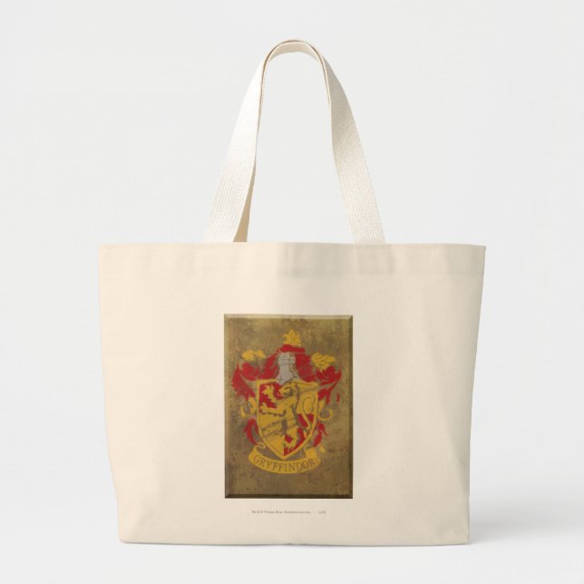 Harry Potter | Gryffindor - Retro House Crest Large Tote Bag (Front)