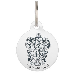 Harry Potter   Gryffindor Stencil Sketch Pet Tag