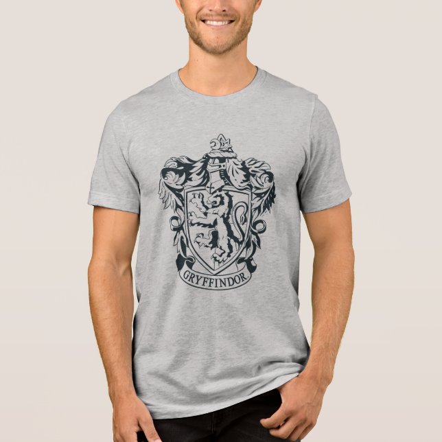 Harry Potter | Gryffindor Stencil Sketch Tri-Blend Shirt (Front)