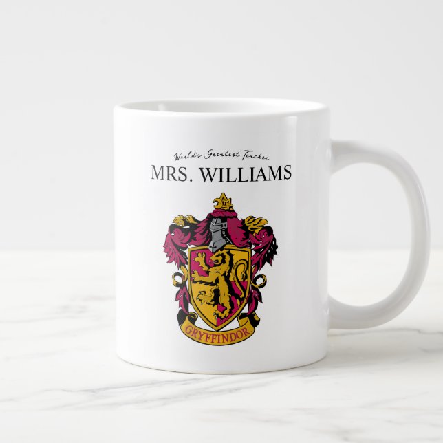 Harry Potter | Gryffindor Teacher Personalise  Large Coffee Mug (Right)