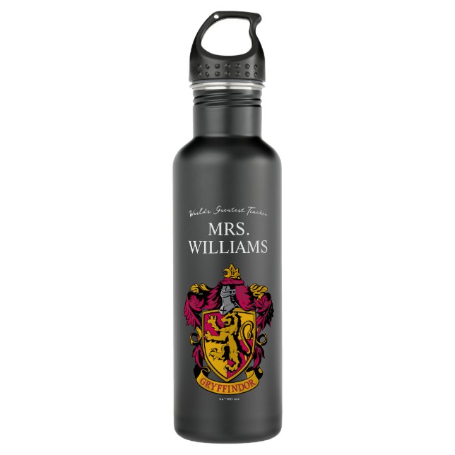 Harry Potter | Gryffindor Teacher Personalised 710 Ml Water Bottle (Front)
