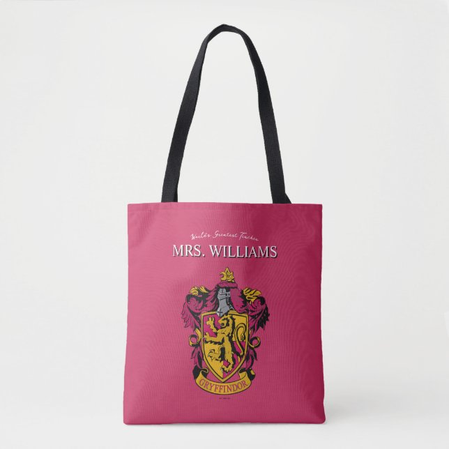 Harry Potter | Gryffindor Teacher Personalised Tote Bag (Front)
