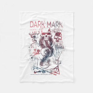 Harry Potter Halloween Design Dark Mark Death Eate Fleece Blanket