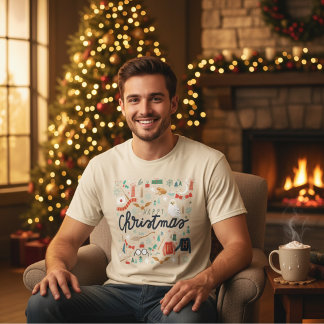 Harry Potter | Happy Christmas With Festive Icons T-Shirt