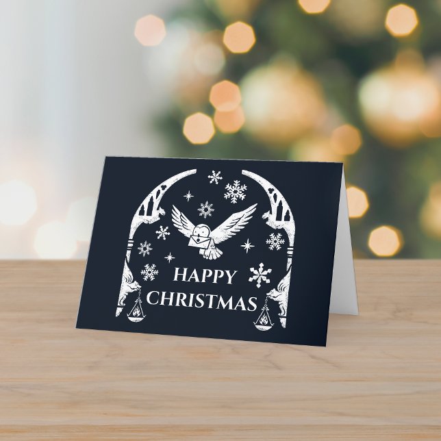 HARRY POTTER™ Hedwig Delivering Holiday Letter Card (Creator Uploaded)
