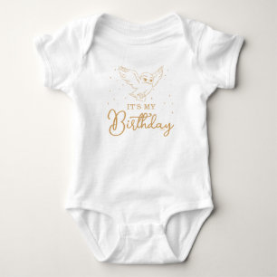 Harry Potter Hedwig Gold Magical Birthday Baby Bodysuit