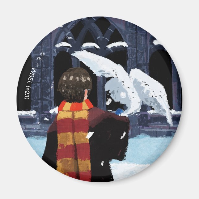HARRY POTTER™ & Hedwig in the Snow Magnet (Front)