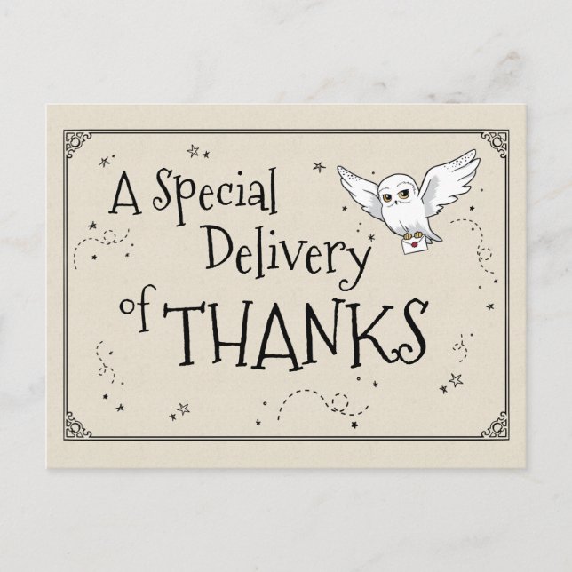 Harry Potter | Hedwig - Thank You Postcard (Front)