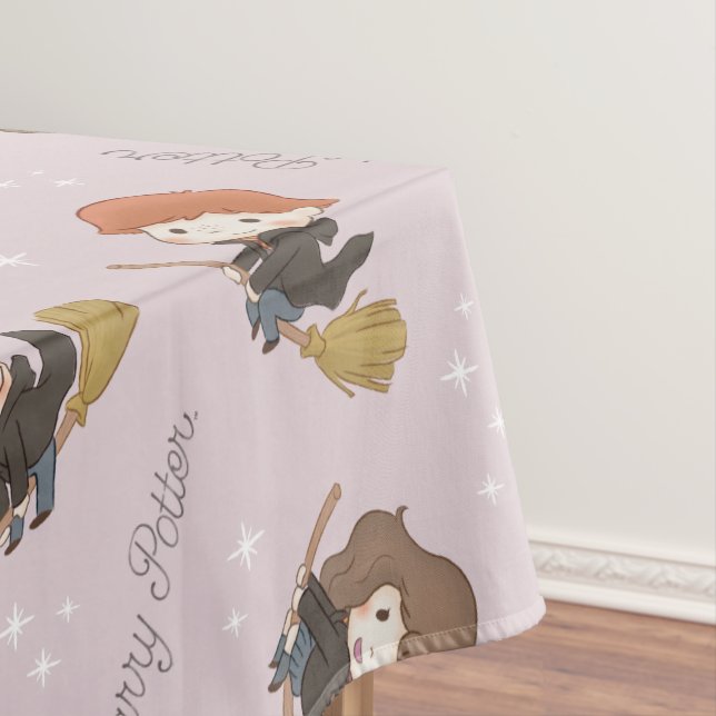 HARRY POTTER™, Hermione, & Ron Flying Pattern Tablecloth (In Situ)